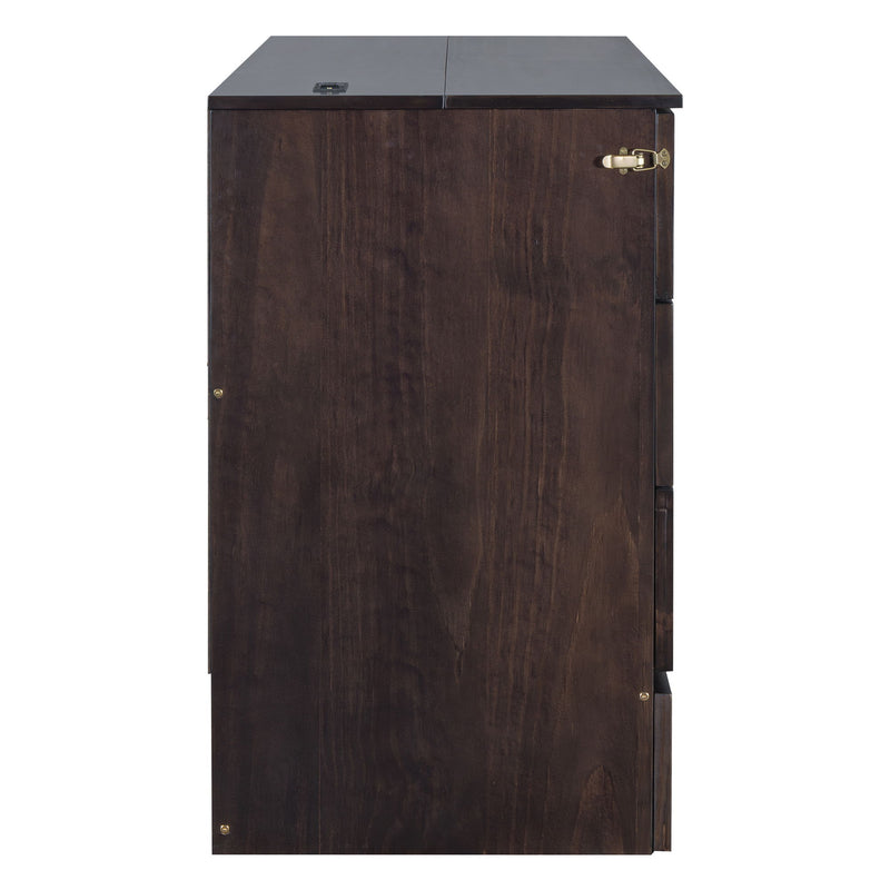Classic Stylish Murphy Bed With Large Drawers