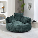 Lazy Sofa High Back Bean Bag Chair Couch With 3 Pillows