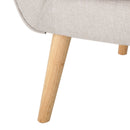 Club Chair With Rubberwood Legs