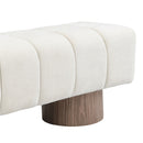 Upholstered Entryway Bench Ottoman