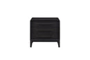 3 Drawer Nightstand With USB - Black