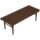 Mia - Mid-Century Modern Bench - Dark Brown
