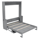 Murphy Bed With Desk, LED Lights & USB Charging Station