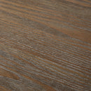 Industrial Style Metal Frame Accent Desk With Side Shelving - Gray