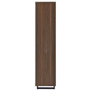 Maddox - 3-Shelf Cabinet Bookcase - Walnut