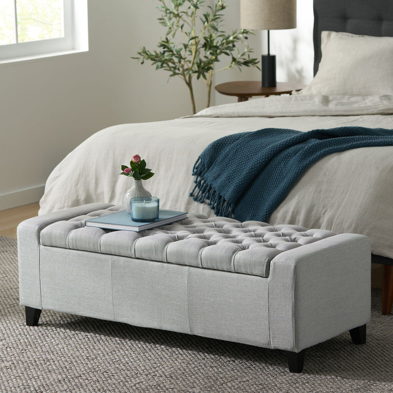 Guernsey - Ottoman Storage With Tufted Top