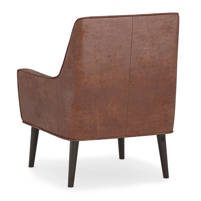 Robson - Accent Chair - Distressed Saddle Brown