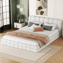 Upholstered Platform Bed With Headboard