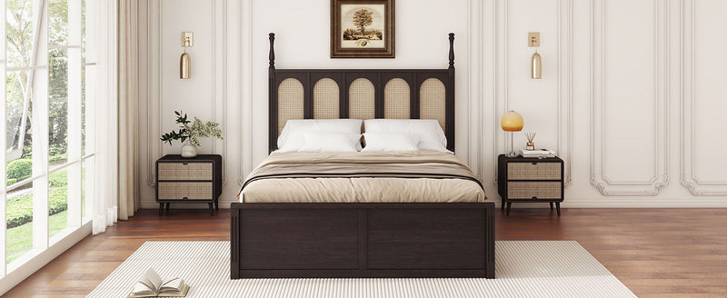 Platform Bed With With 2 Big Drawers With Trundle