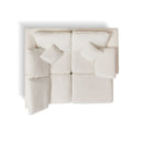 Cloud Sectional Couch, Convertible With Ottoman, 3 Seater Modular Design