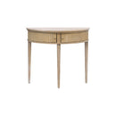 Vintage Inspired Storage Console Table With Fluted Doors