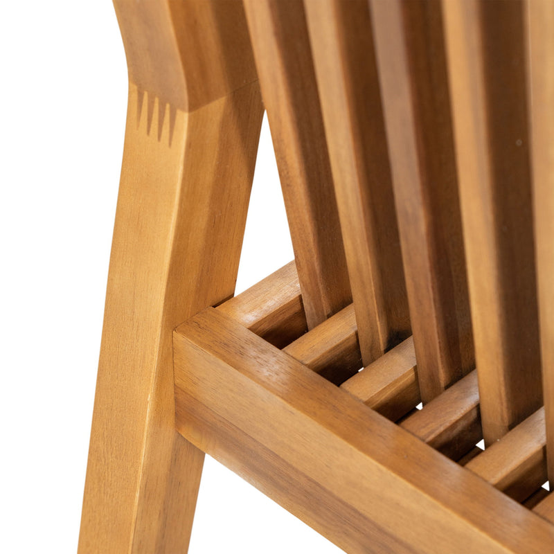 7 Piece Patio Furniture Set Acacia Wood Table And 6 Heavy Duty Cushioned Chairs