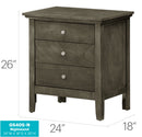 Hammond - 3 Drawer Nightstand