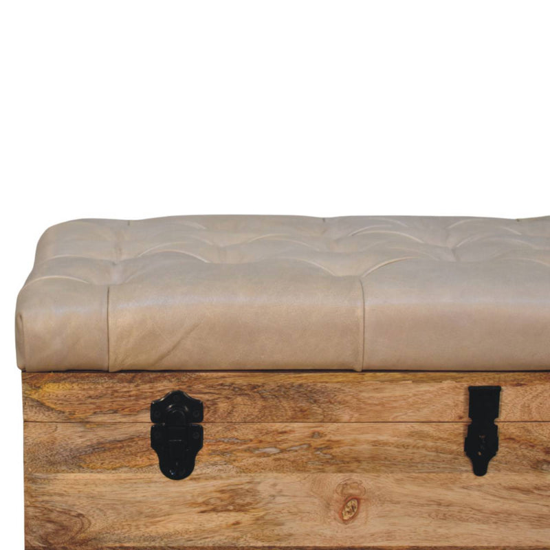 Buffalo - Leather Storage Trunk