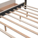 Upholstered Platform Bed With Classic Headboard And Drawers, No Box Spring Needed