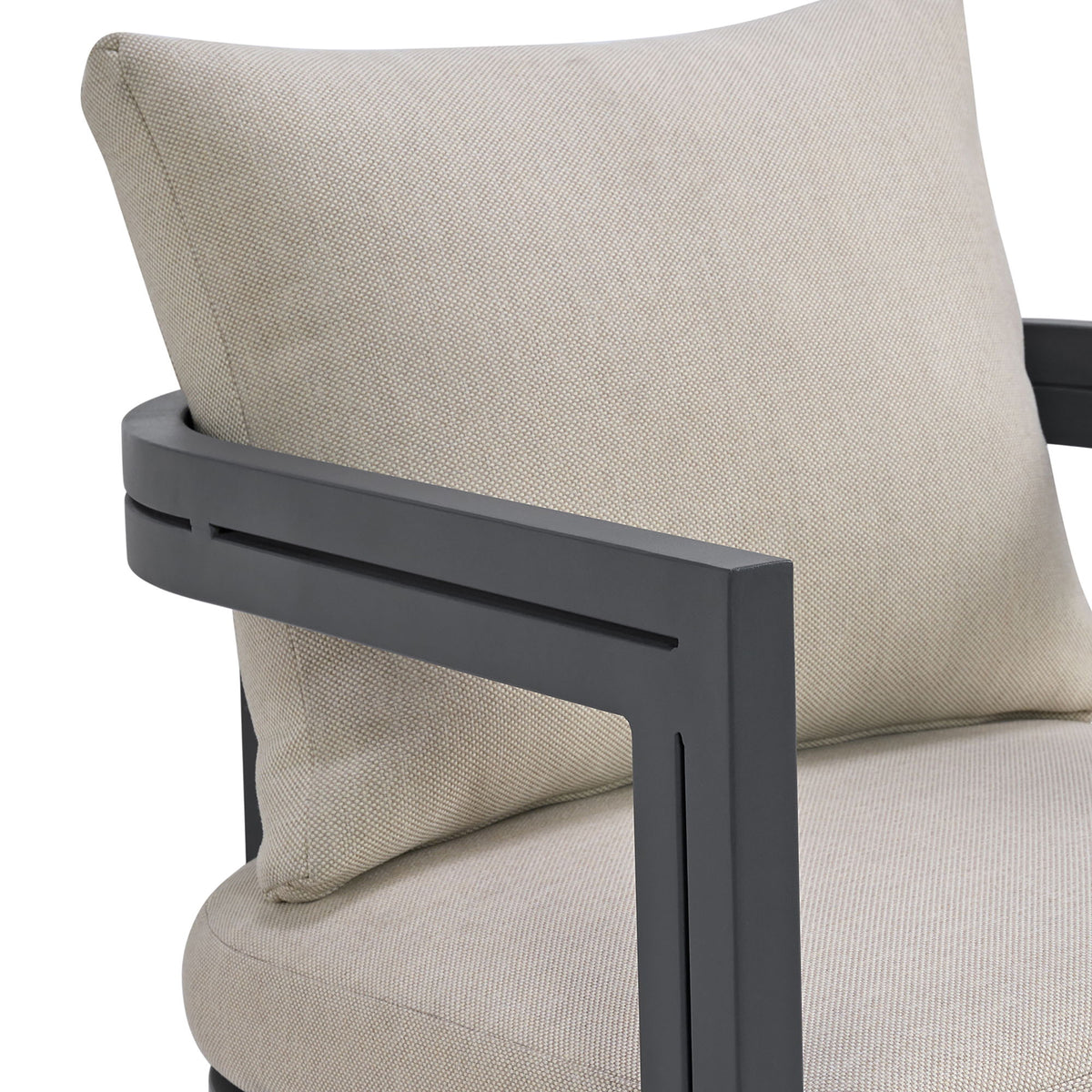 Playa Standard Height Dining Set in Dark Gray by Elements International, view 14