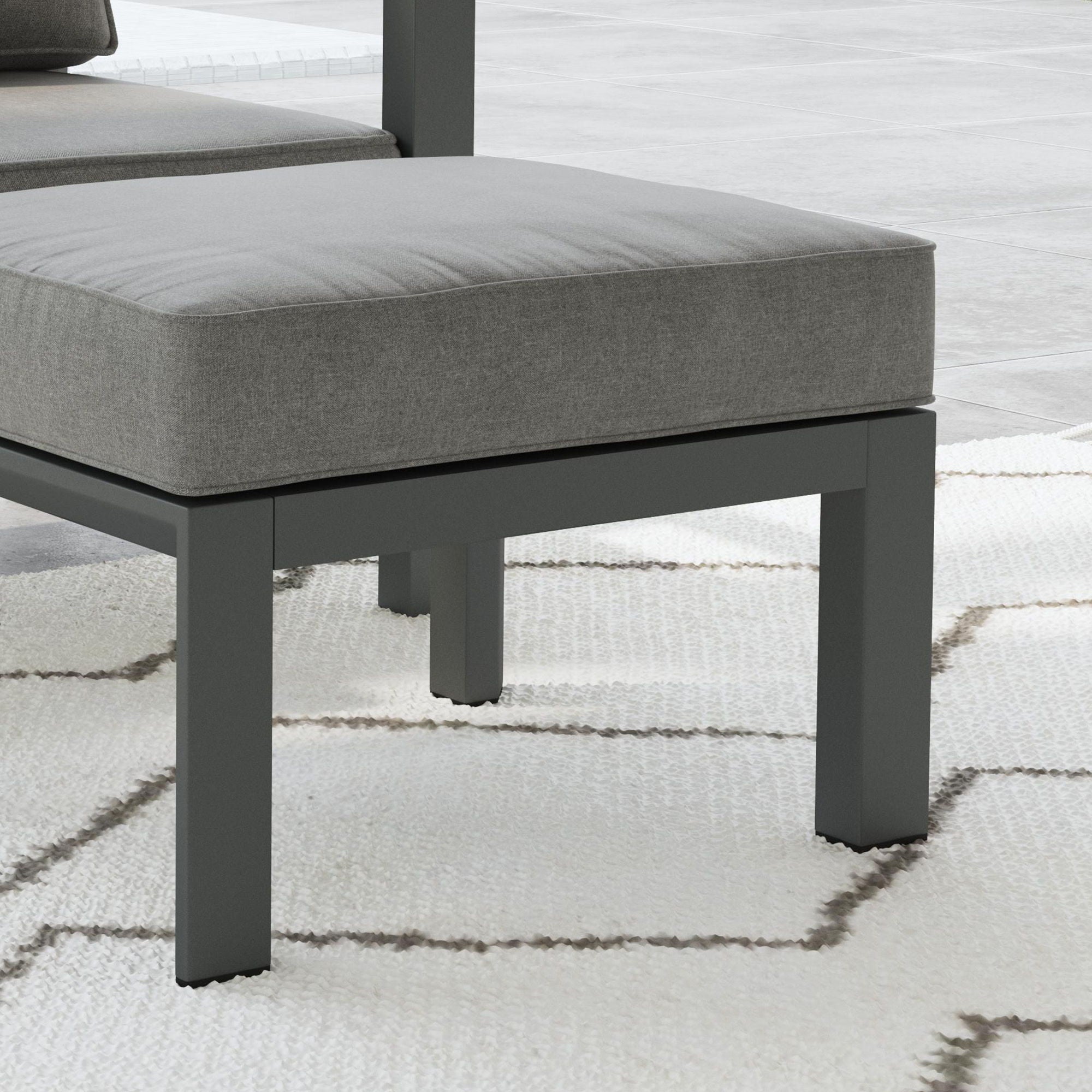 Grayton - Ottoman - Dark Gray