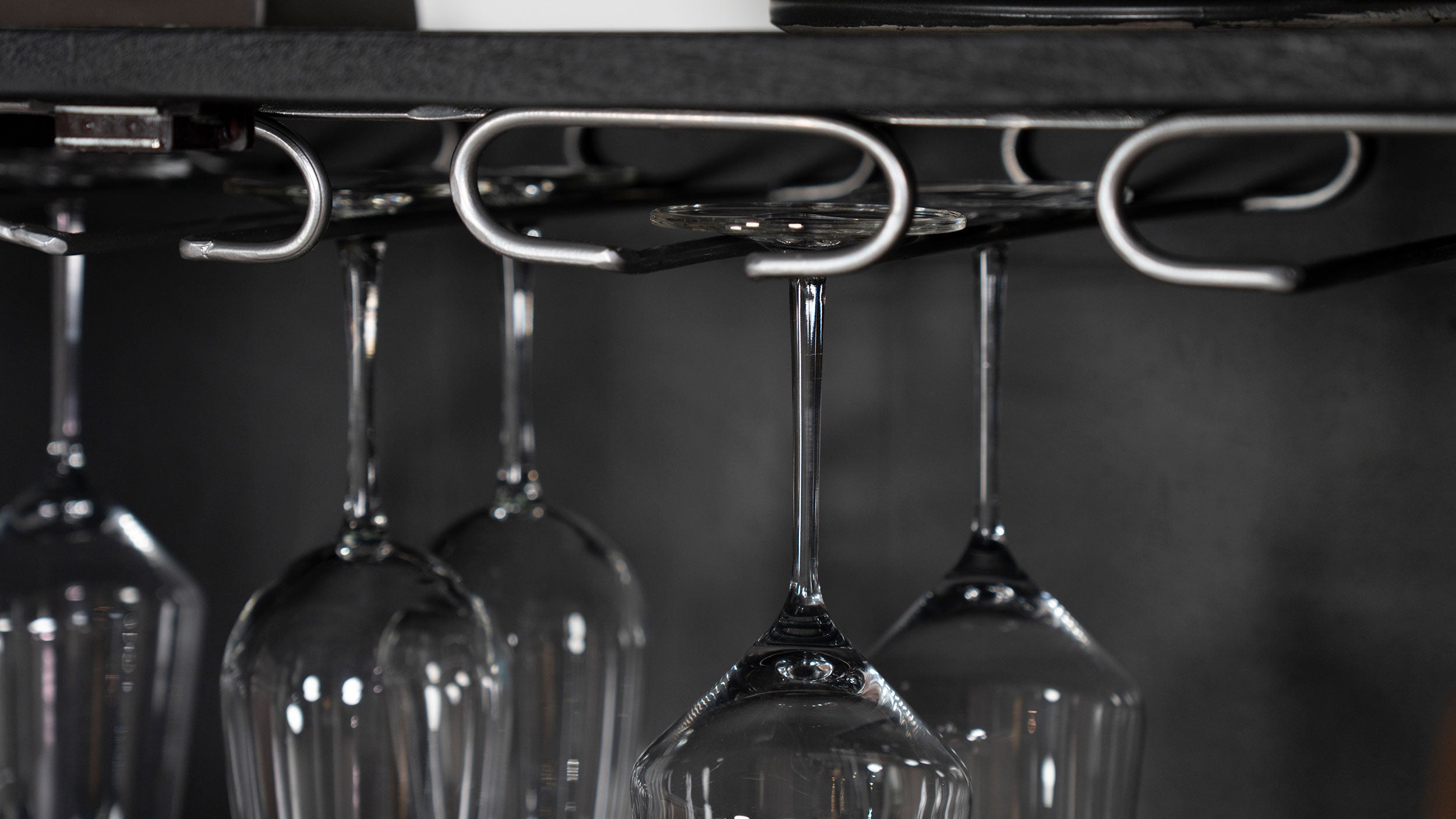 Borman 2-door Home Bar Cabinet Wine Storage Walnut and Black — view 14