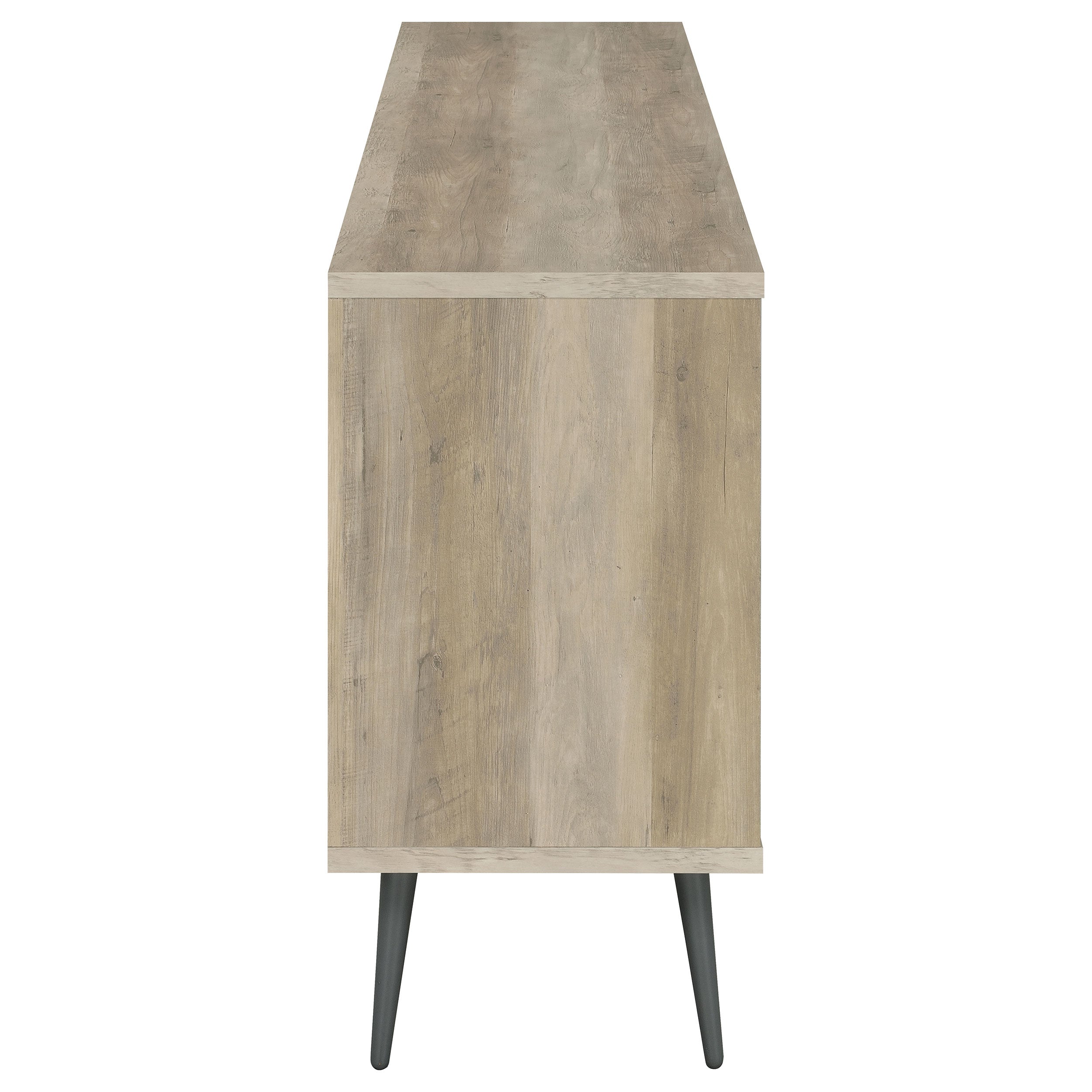 Maeve 2-door Engineered Wood Cabinet Antique Pine and Grey — view 9