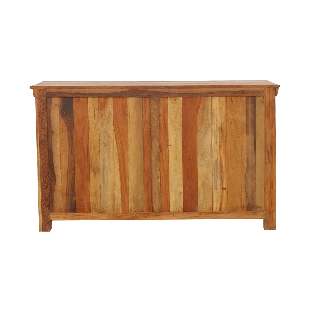 Harper 3-door Solid Reclaimed Wood Accent Cabinet Brown — view 6