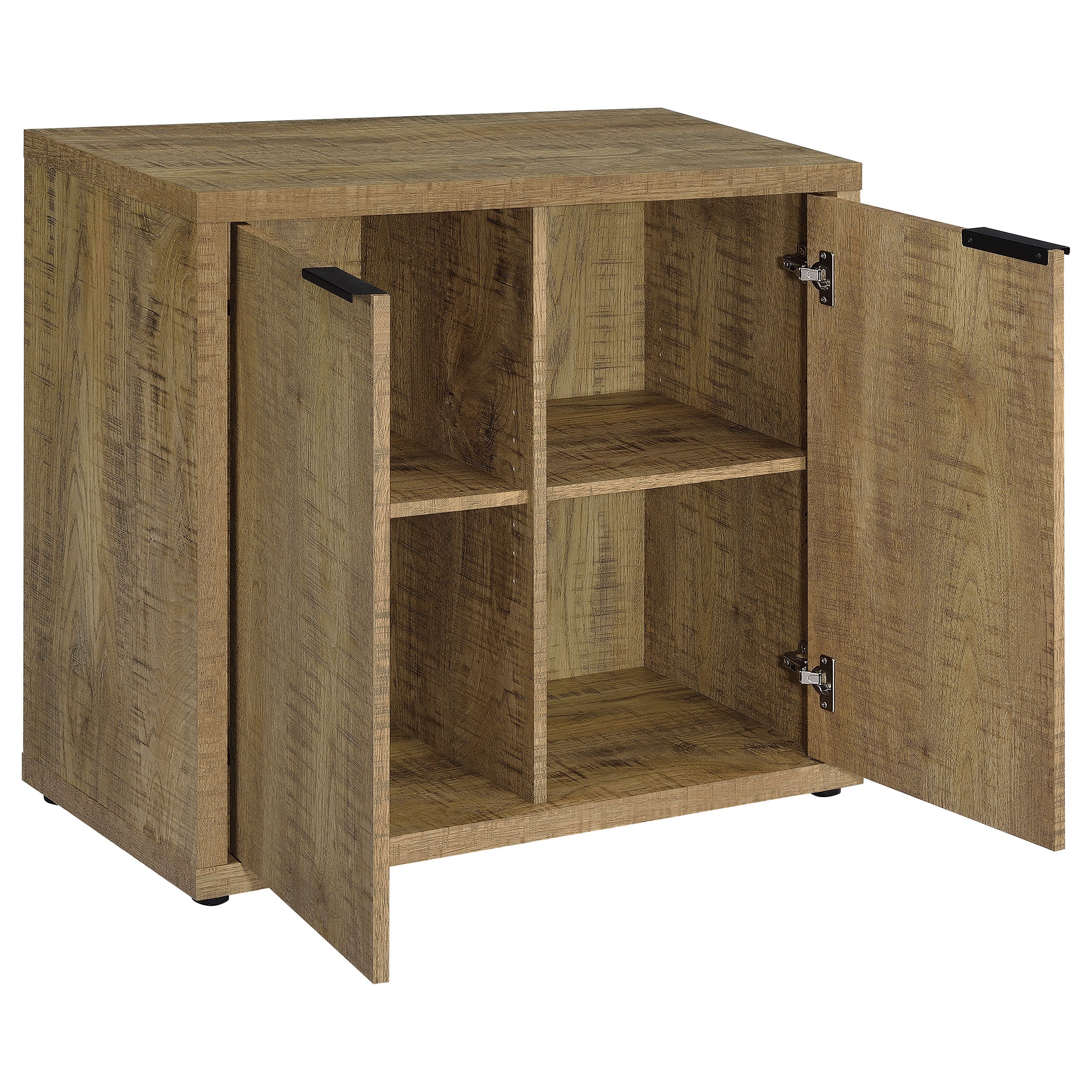 Pepita 2-door Engineered Wood Accent Cabinet Mango Brown — view 3