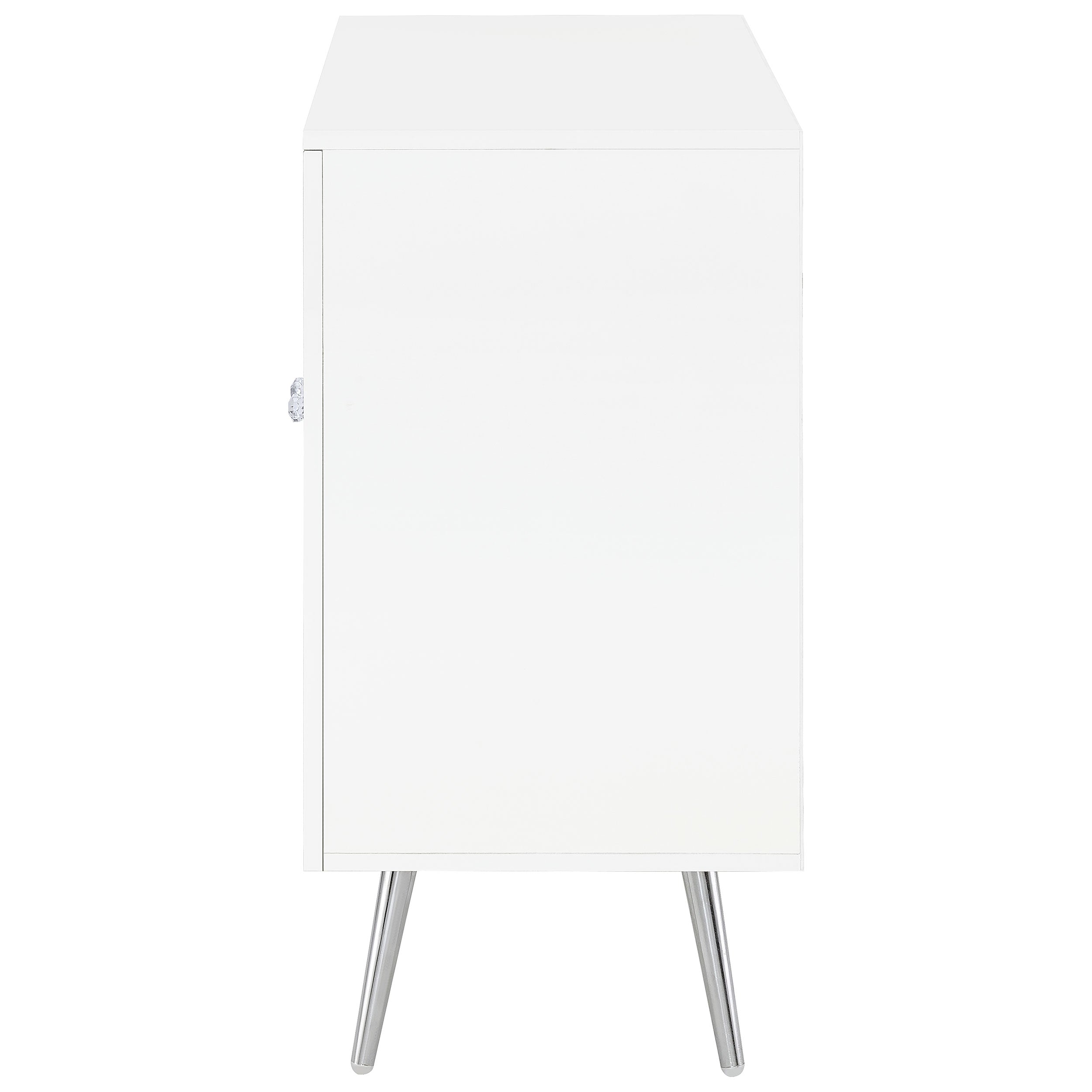 Nieta 2-door Engineered Wood Accent Cabinet White High Gloss — view 6