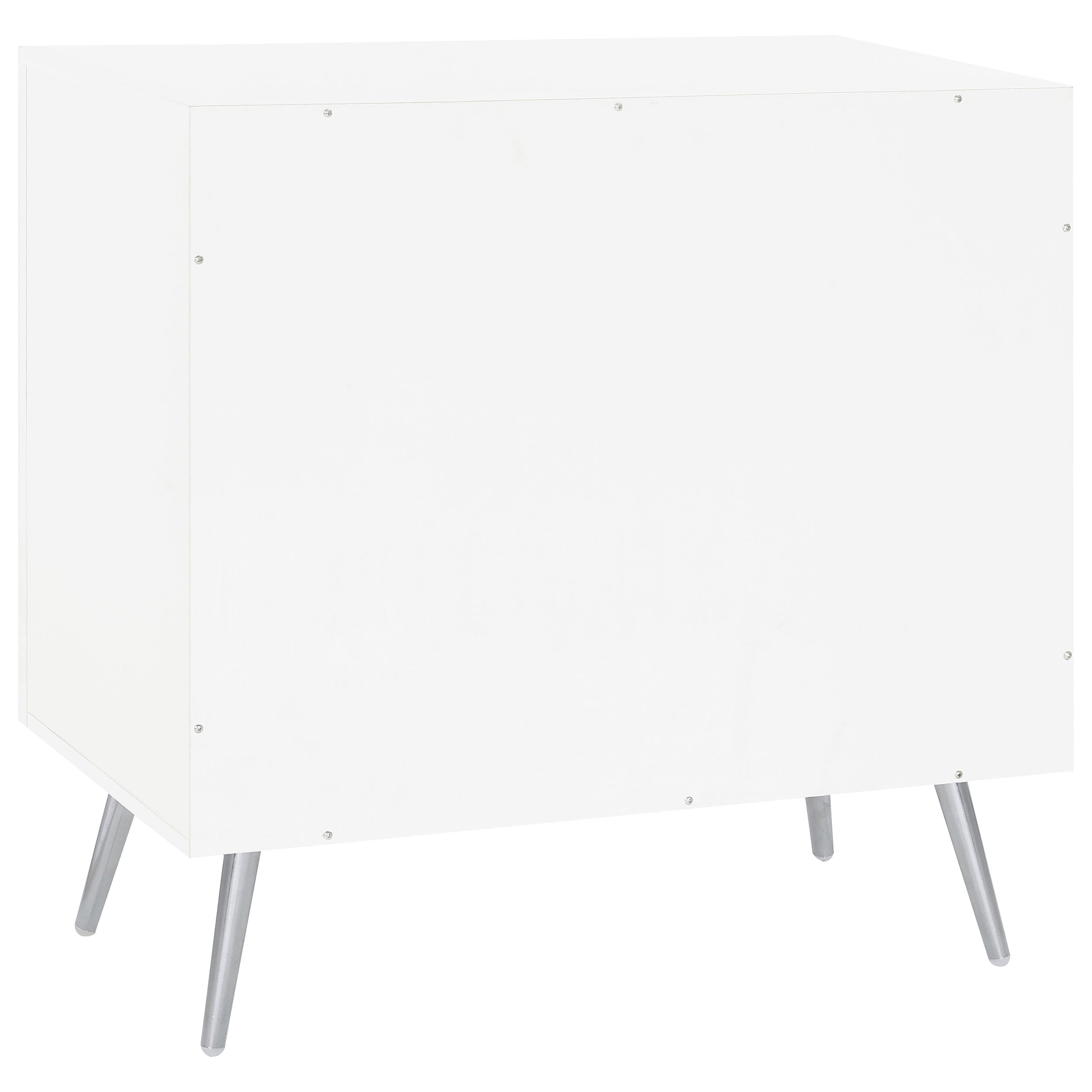 Nieta 2-door Engineered Wood Accent Cabinet White High Gloss — view 7