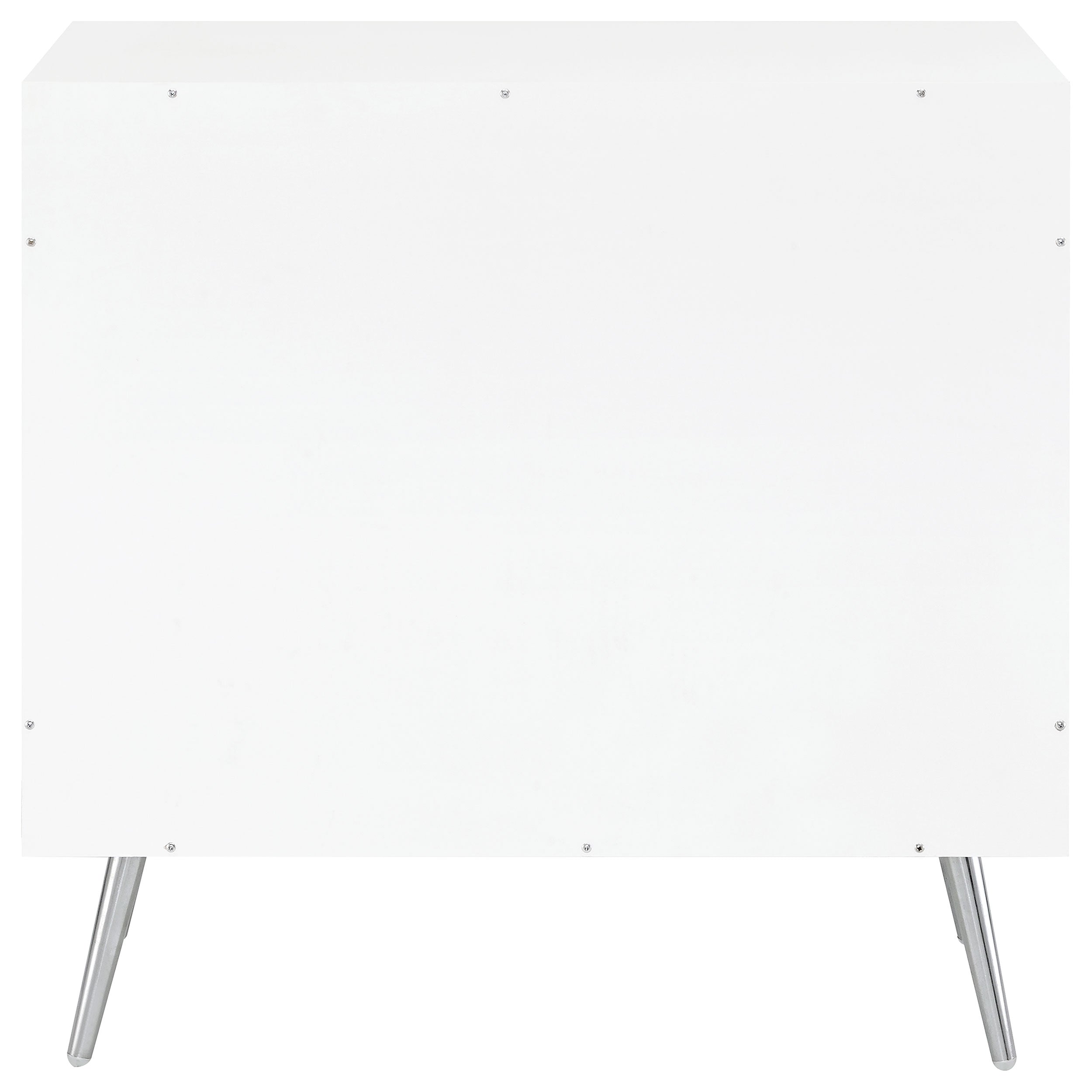 Nieta 2-door Engineered Wood Accent Cabinet White High Gloss — view 8