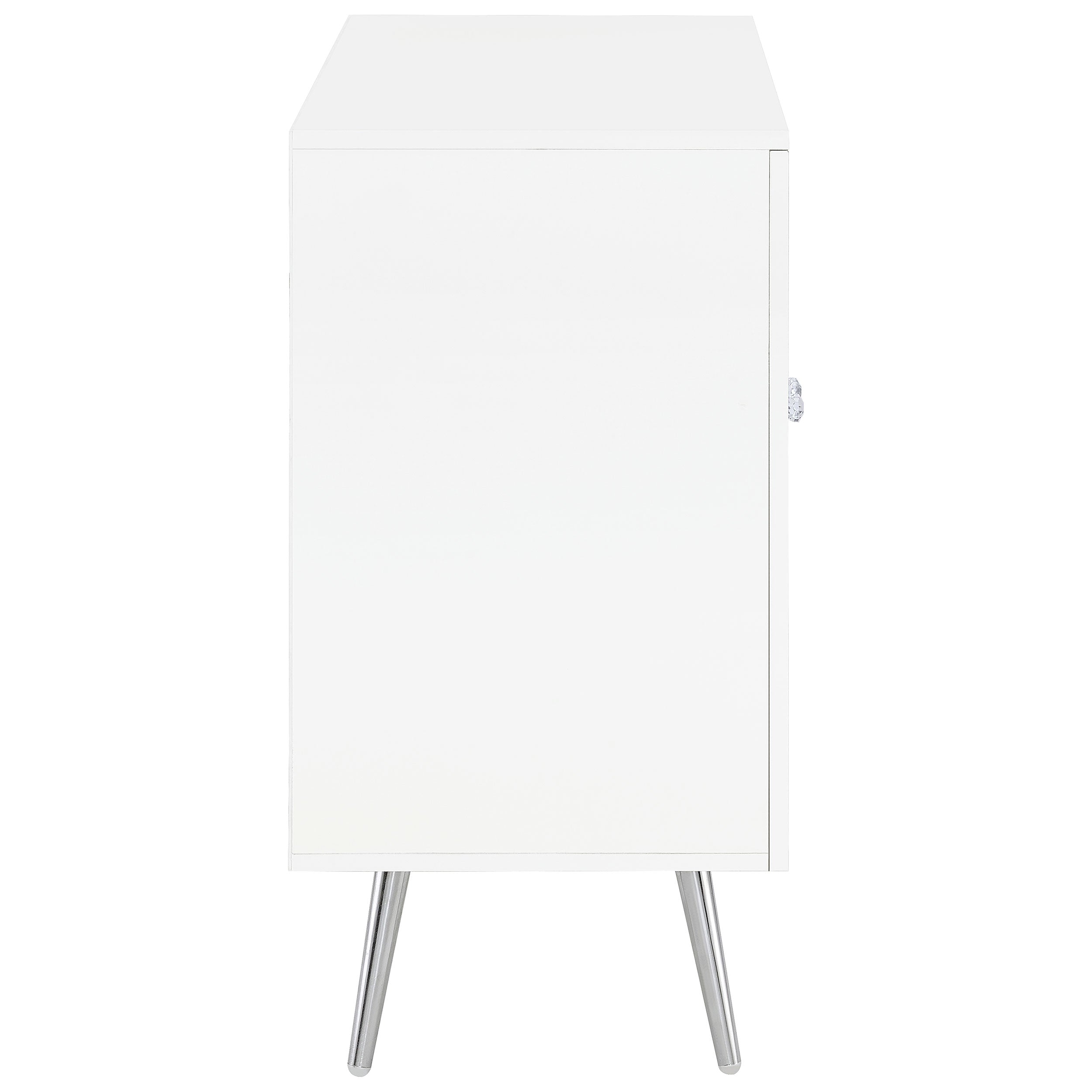Nieta 2-door Engineered Wood Accent Cabinet White High Gloss — view 10