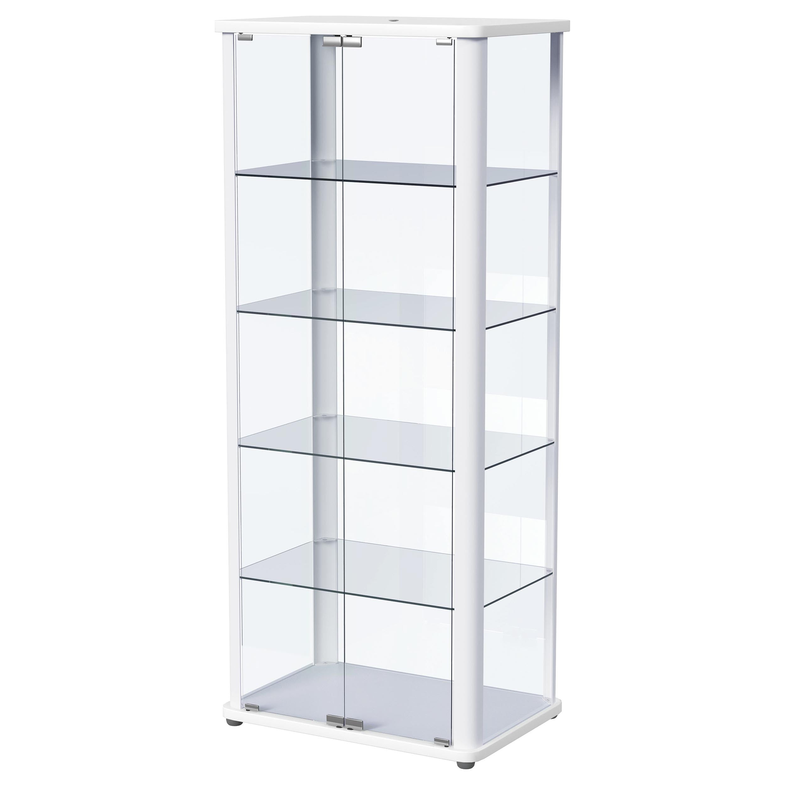 Aero 5-shelf Display Curio Cabinet with LED Lighting White — view 7