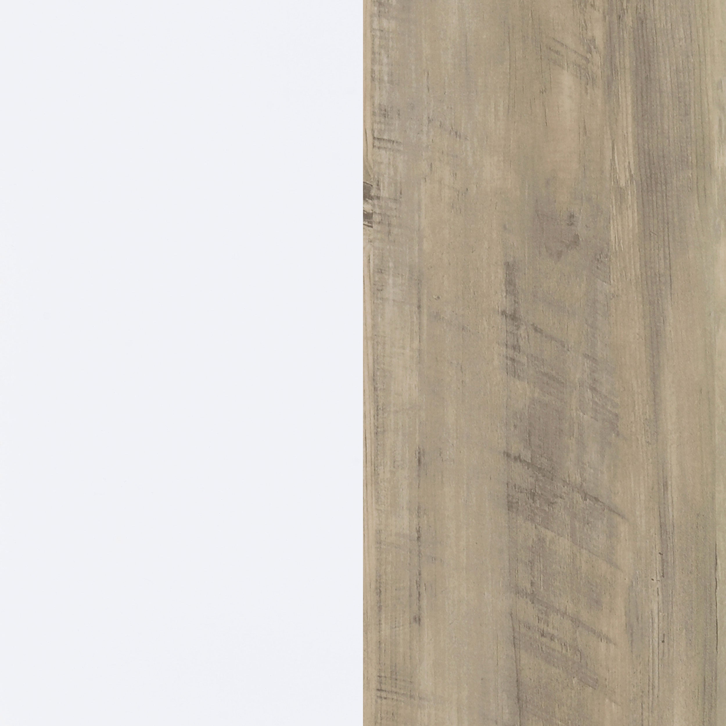 Dalton 2-door Storage Cabinet White and Distressed Pine — view 13
