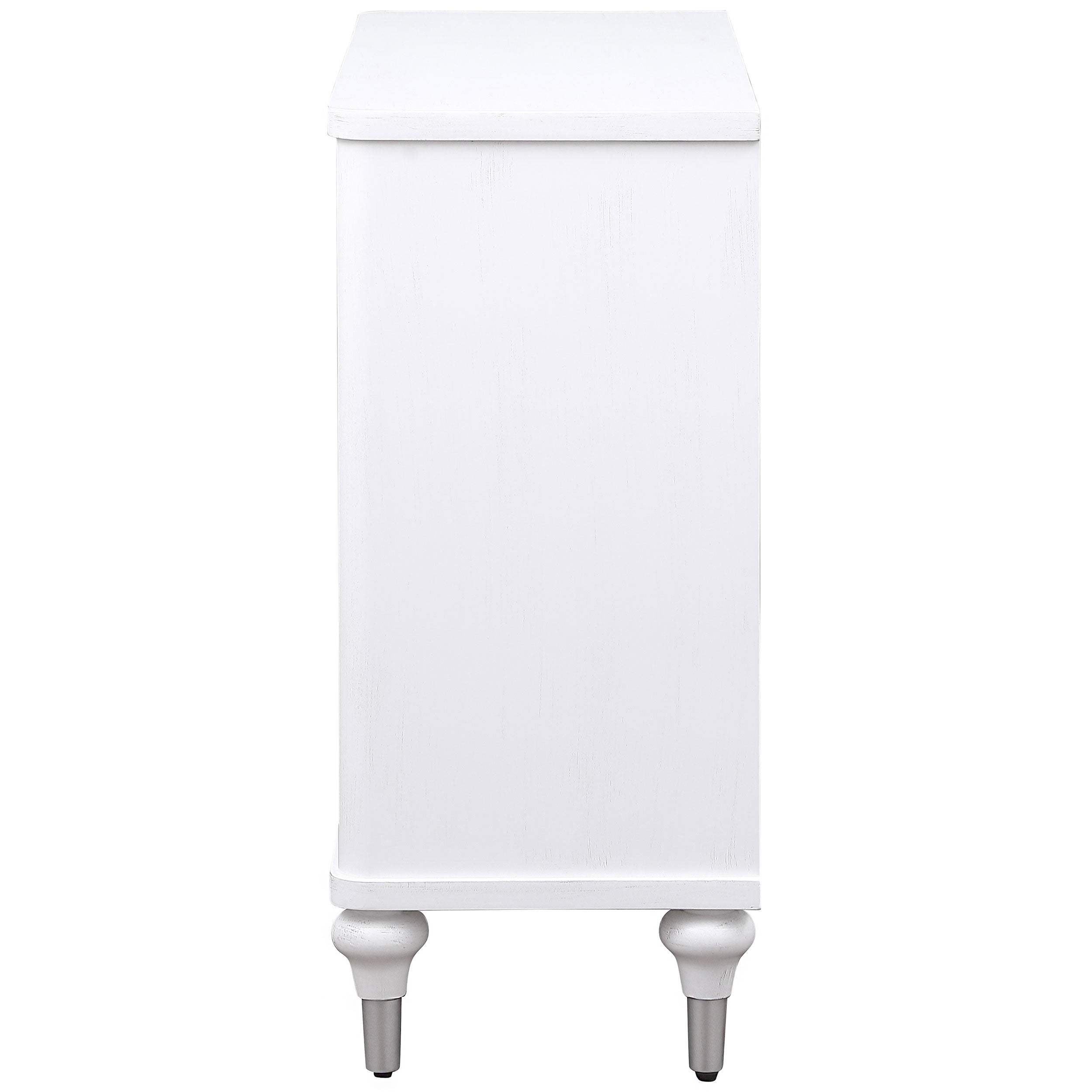 Cardella 2-door Mandala Accent Cabinet Distressed White — view 6