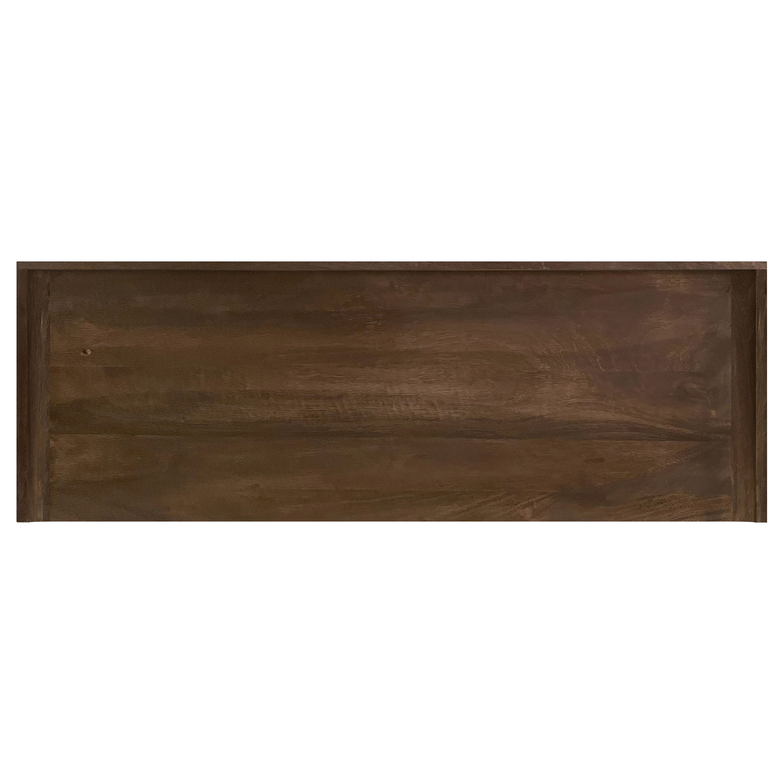 Ornelas 46-inch Console Table with Slatted Shelf Mango Brown — view 10