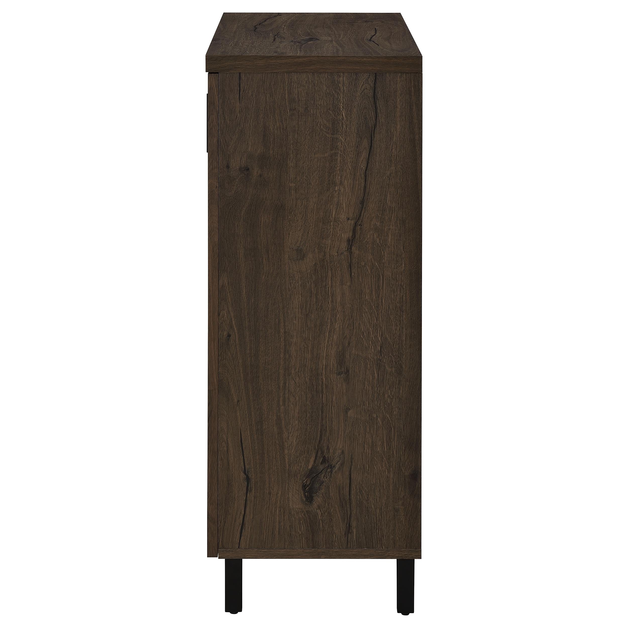 Brixton 2-door Entryway Shoe Storage Cabinets Smoked Oak — view 6