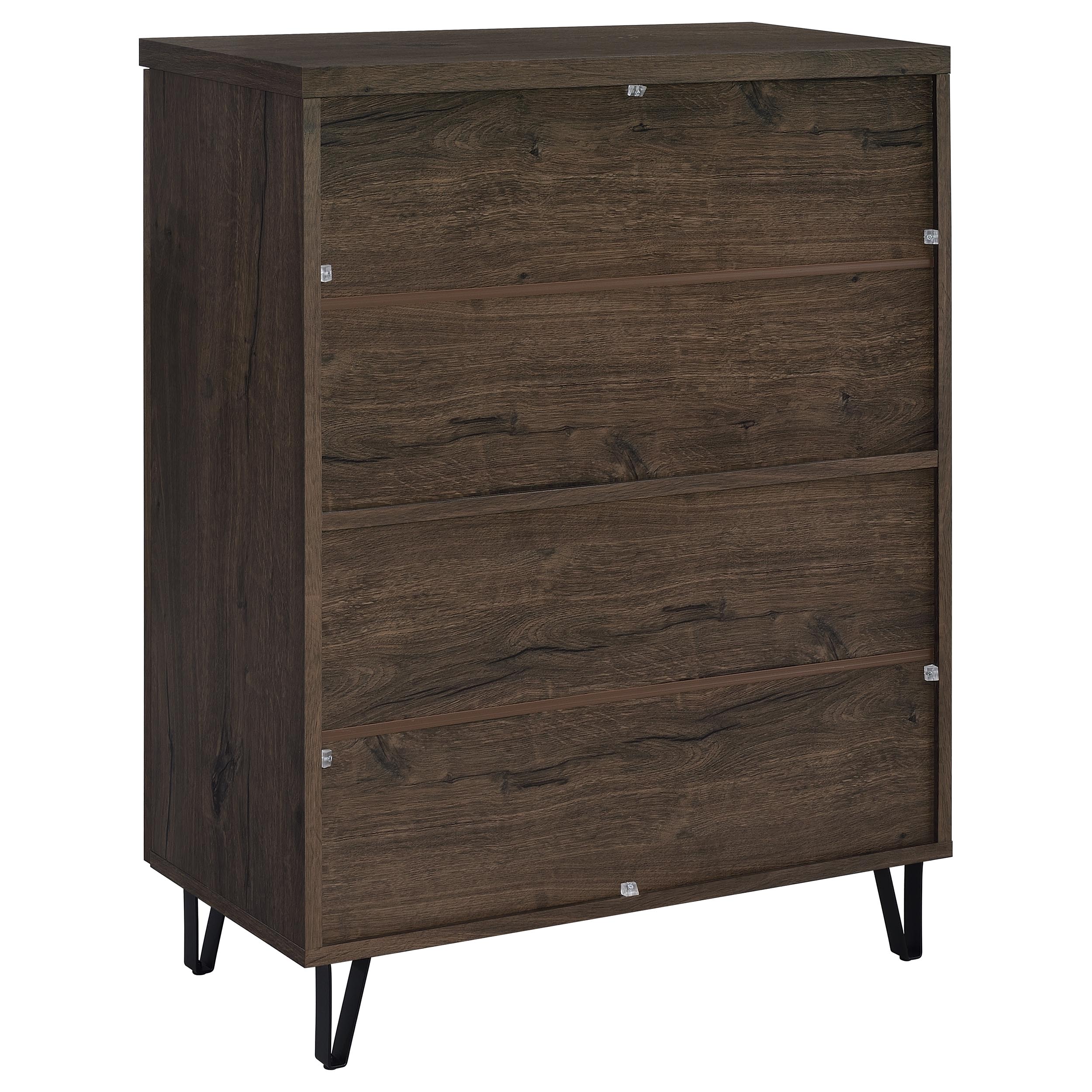 Brixton 2-door Entryway Shoe Storage Cabinets Smoked Oak — view 7