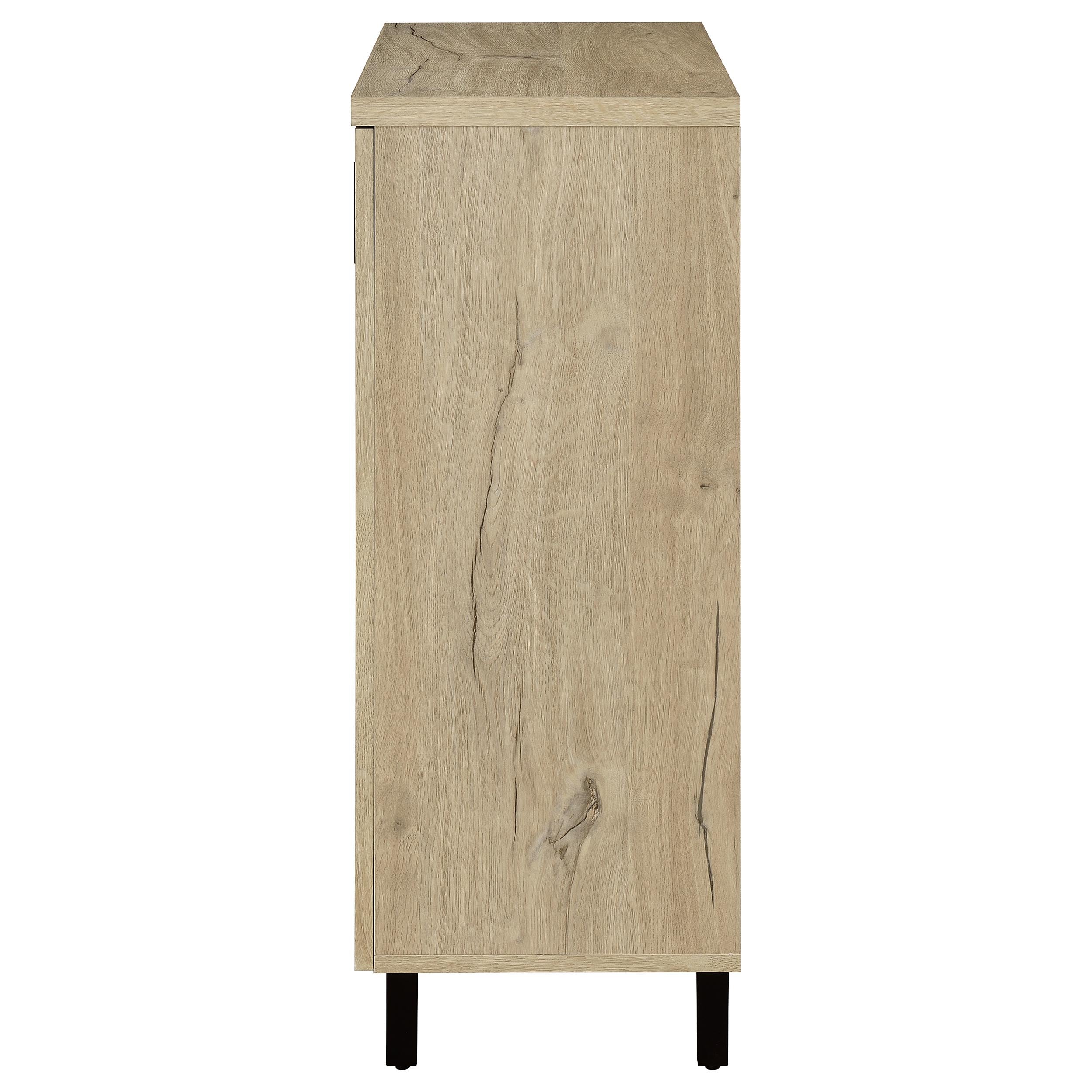 Brixton 2-door Entryway Shoe Storage Cabinets White Oak — view 6