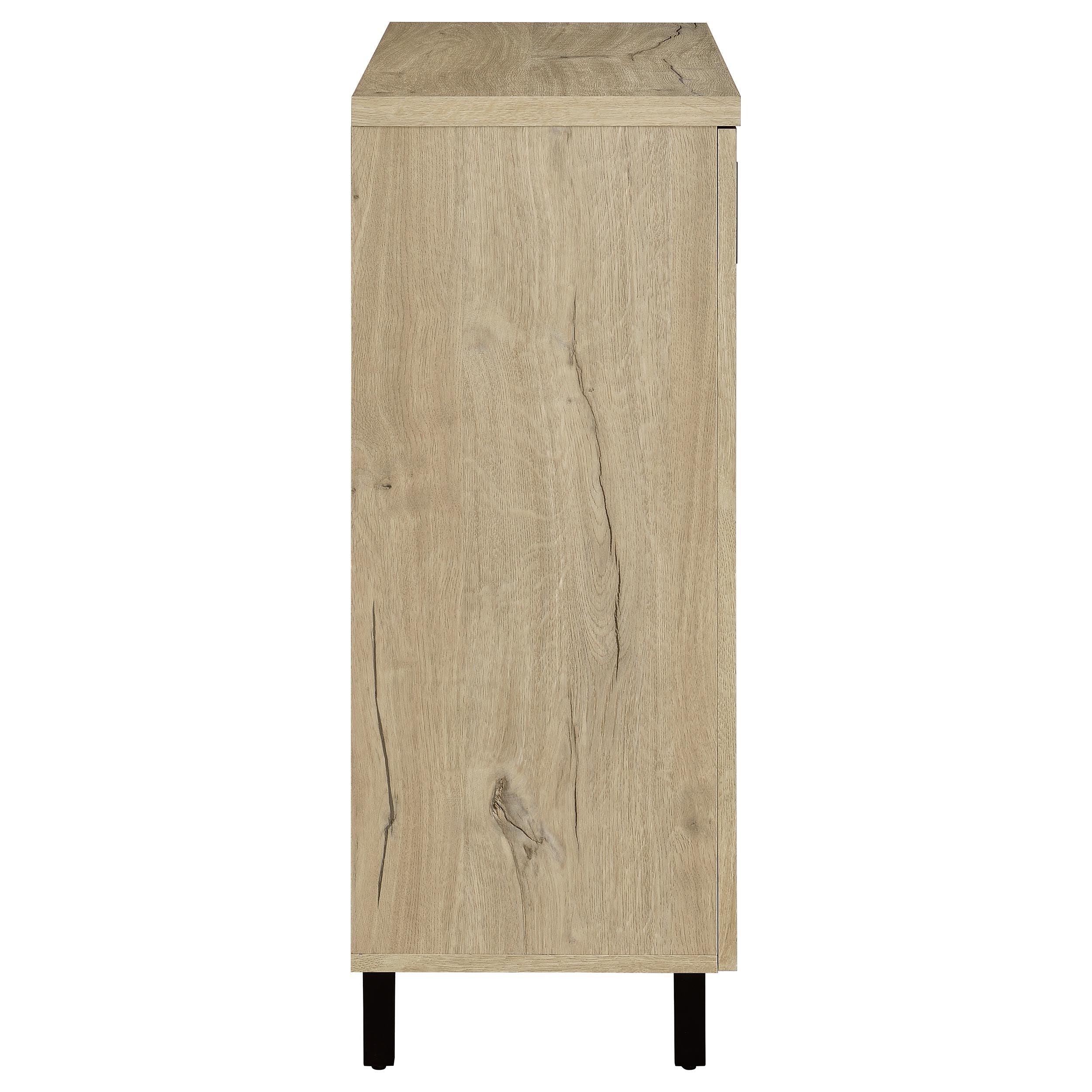 Brixton 2-door Entryway Shoe Storage Cabinets White Oak — view 9