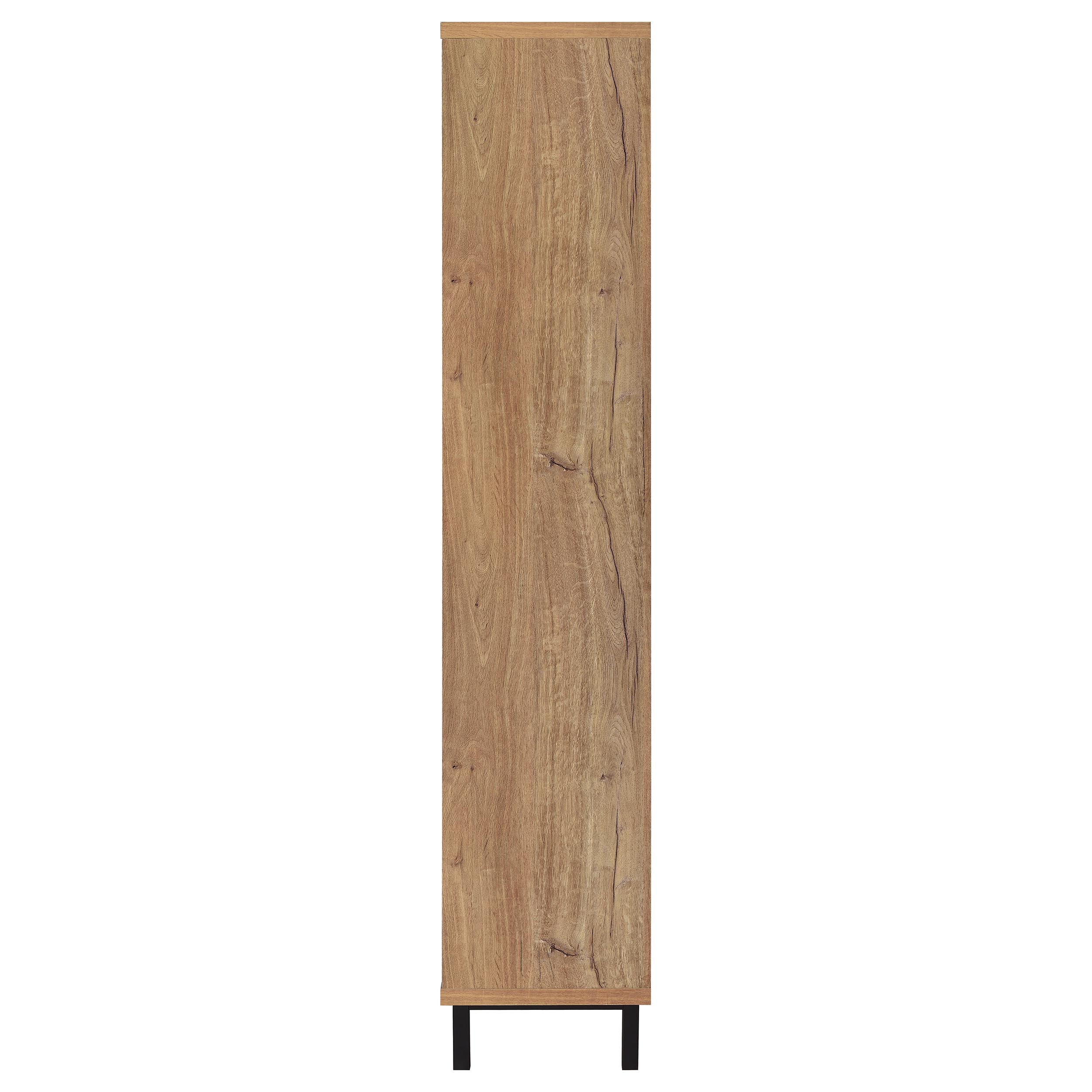 Teller 80-inch 4-door Tall Shoe Storage Cabinet Natural Oak — view 6