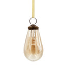 Luster Tear Drop Ornament, Glass Decorative Hanging Christmas Tree Ornaments For Holiday Party Decorations (Set of 12)