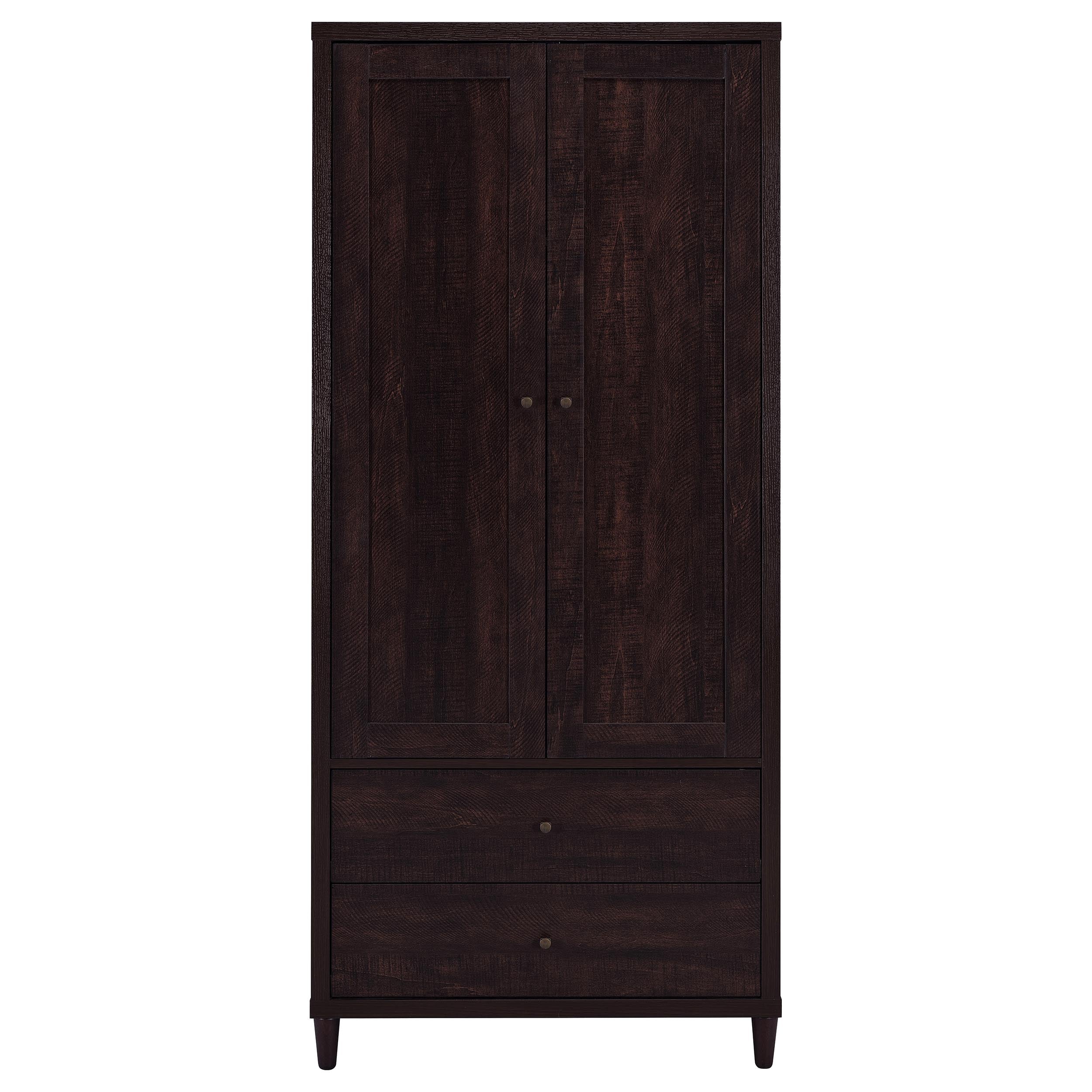 Wadeline 2-door Tall Accent Storage Cabinet Rustic Tobacco — view 4