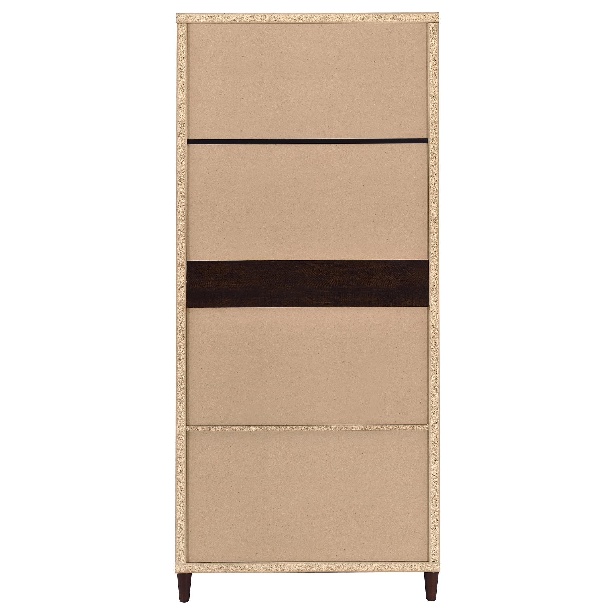 Wadeline 2-door Tall Accent Storage Cabinet Rustic Tobacco — view 6