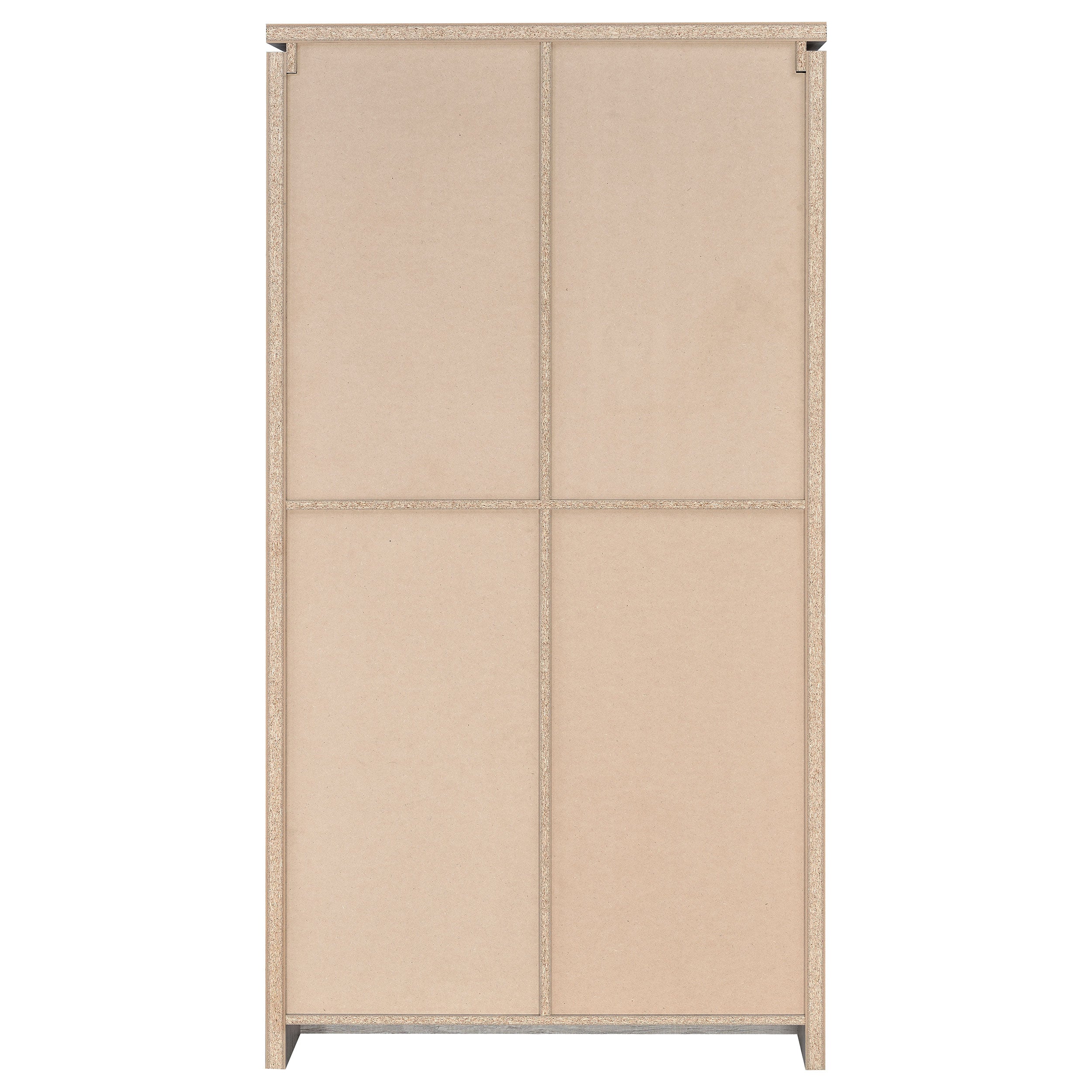 Alejo 2-door Engineered Wood Tall Cabinet Grey Driftwood — view 7