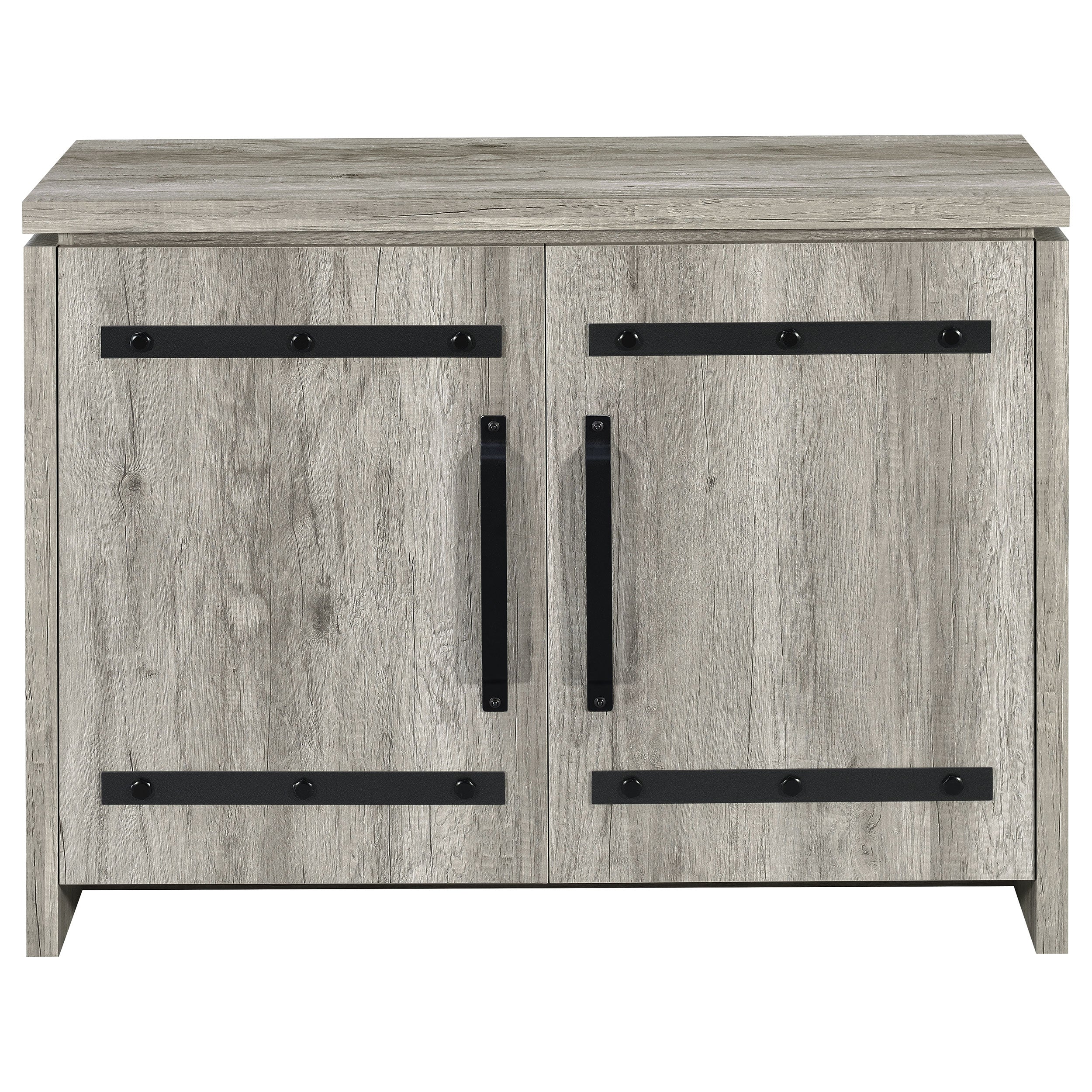 Enoch 2-door Engineered Wood Accent Cabinet Grey Driftwood — view 4