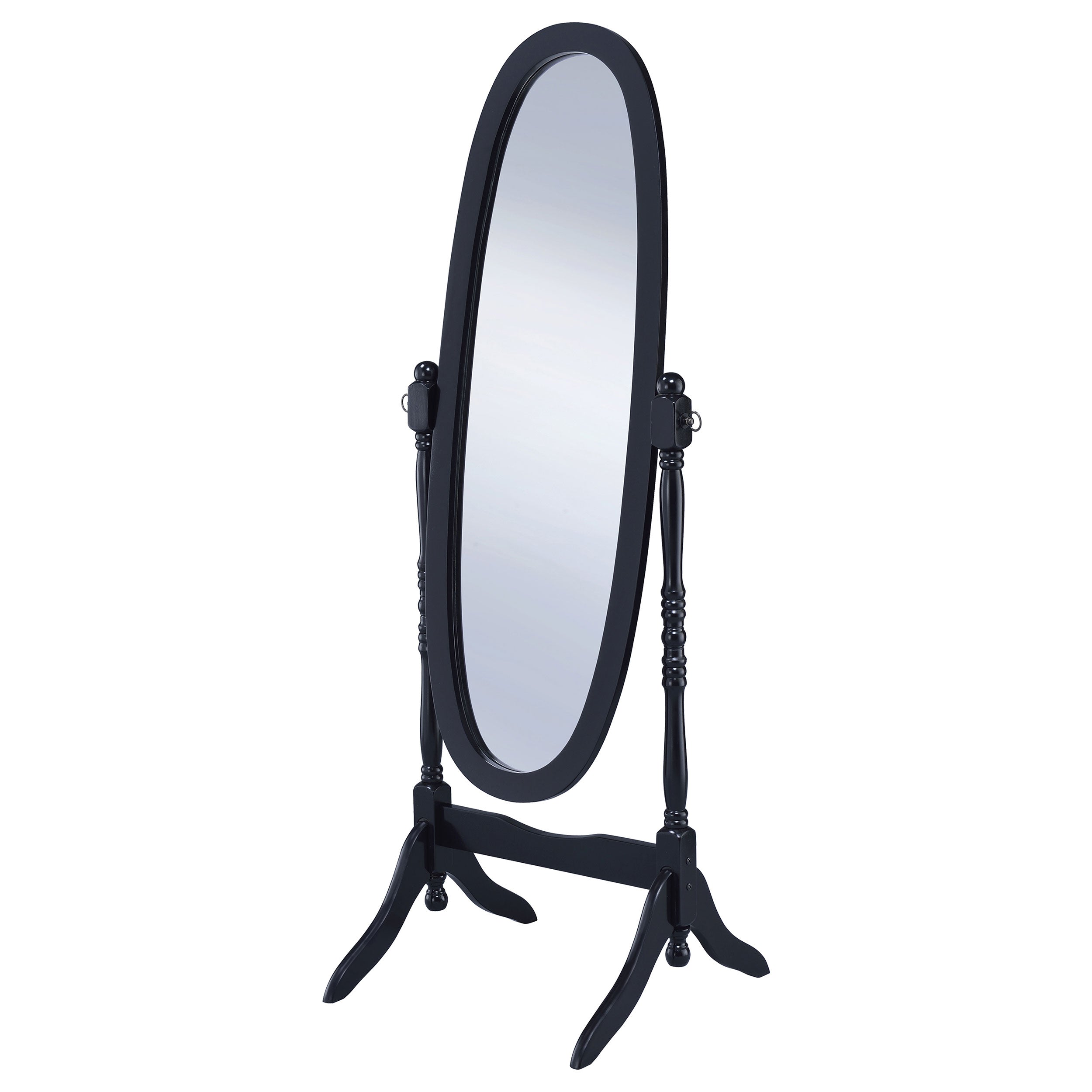 Foyet Wood Adjustable Full Length Cheval Mirror Black — view 4