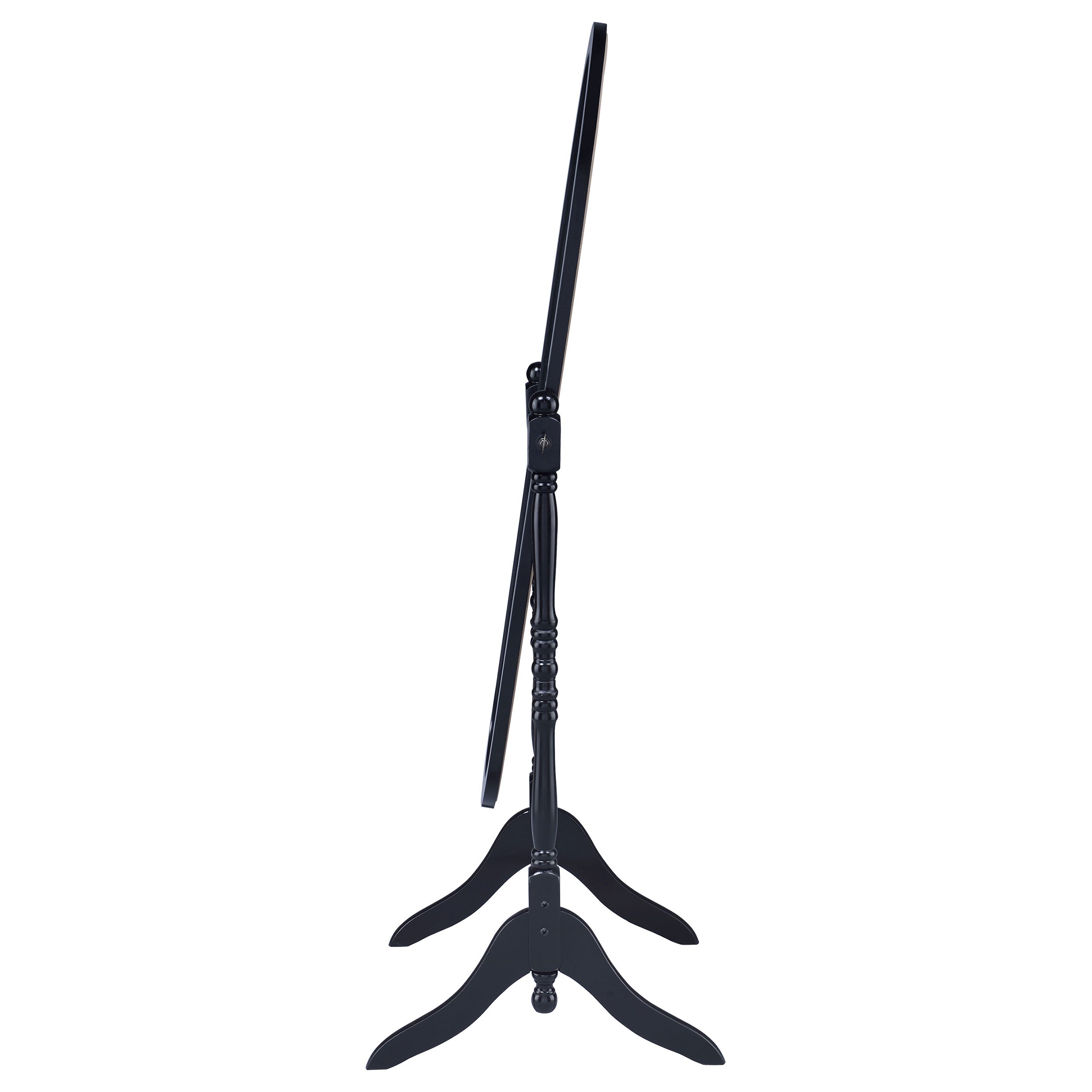 Foyet Wood Adjustable Full Length Cheval Mirror Black — view 5