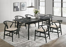 Crestmont - Extension Dining Table Faux Marble - Black