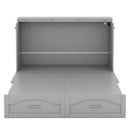 Murphy Wall Bed With Drawer And A Set Of Sockets & USB Ports, Pulley Structure Design