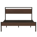 Ceres - Metal Bed With Wood Headboard & Footboard