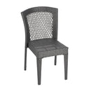 Farley - Stacking Sidechair (Set of 2) With Open Backrests - Gray
