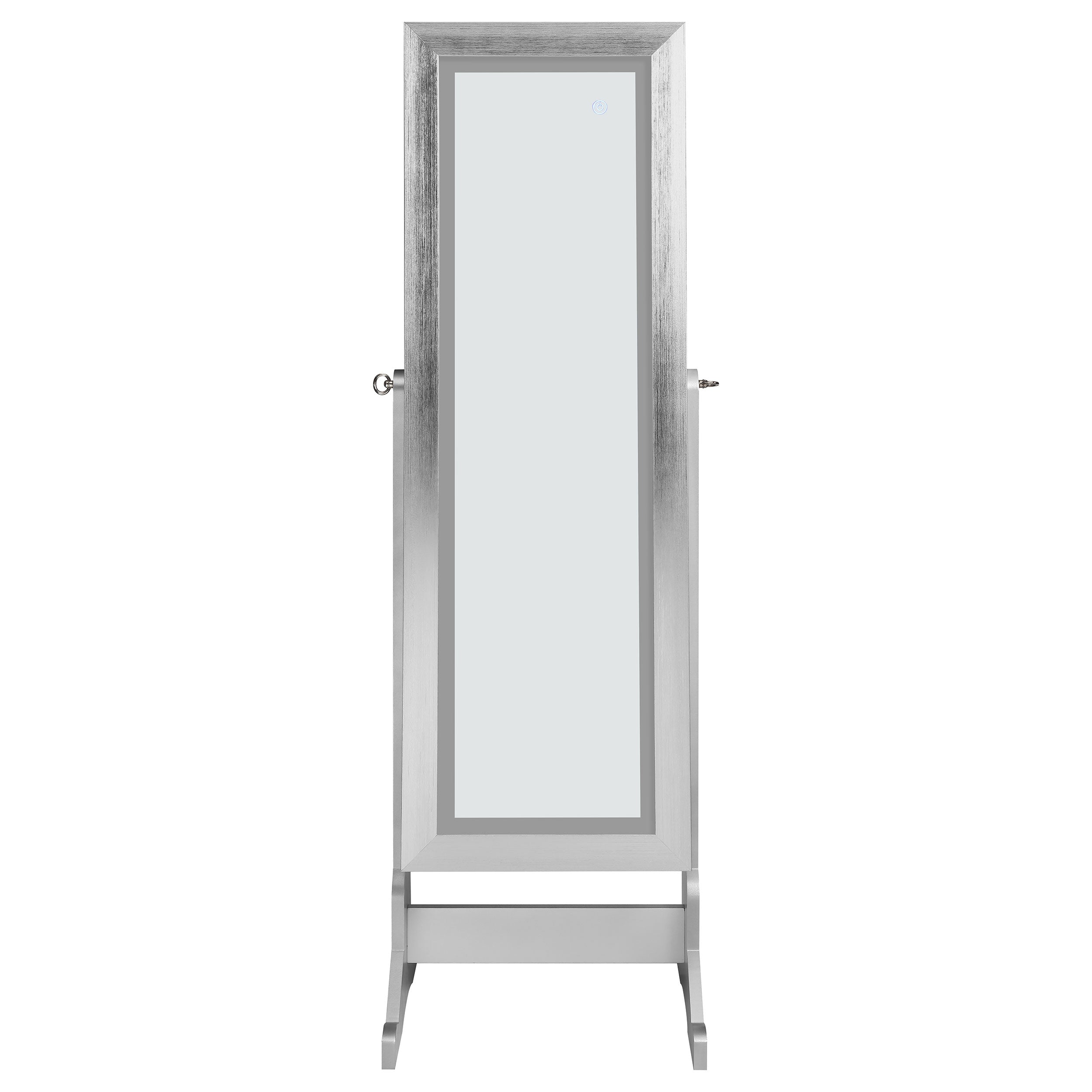 Moore Cheval Mirror with Jewelry Storage Silver — view 5
